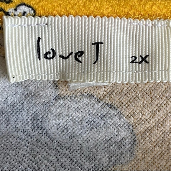 NWOT-LOVE J-YELLOW FLORAL DRESS-SIZE 2X - Picture 8 of 9